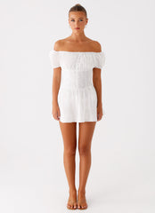 Anthem Cotton Mini Dress - Ivory