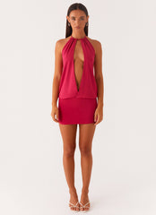 Ayisha Mini Dress - Fuchsia Pink