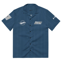 Hot Wheels Racing Blue Striped Mechanic Shirt