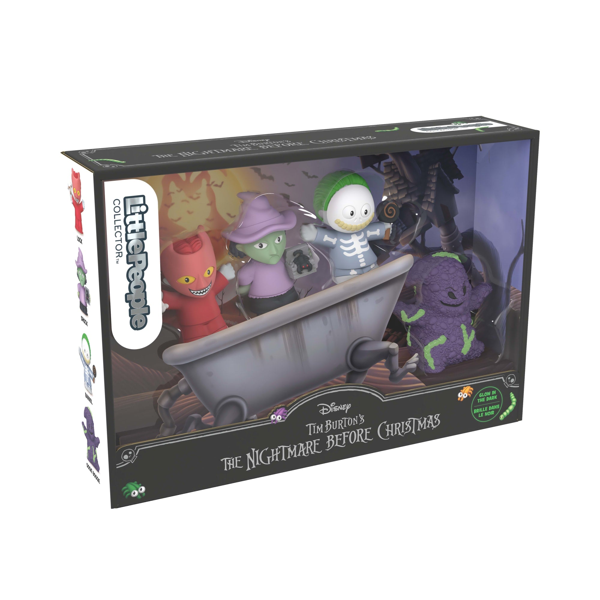 Little People Collector Disney Tim Burton's The Nightmare Before Christmas Lock Shock & Barrel Set
