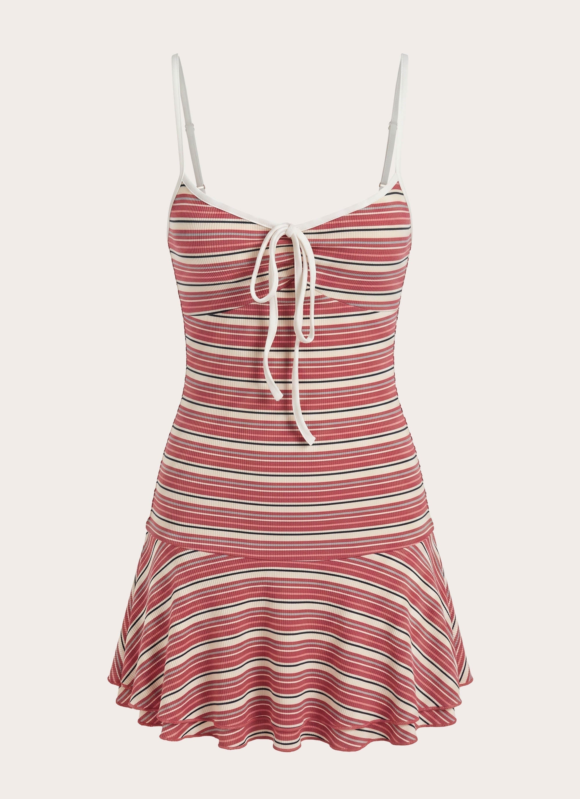 Little Bit Mini Dress - Red Stripe