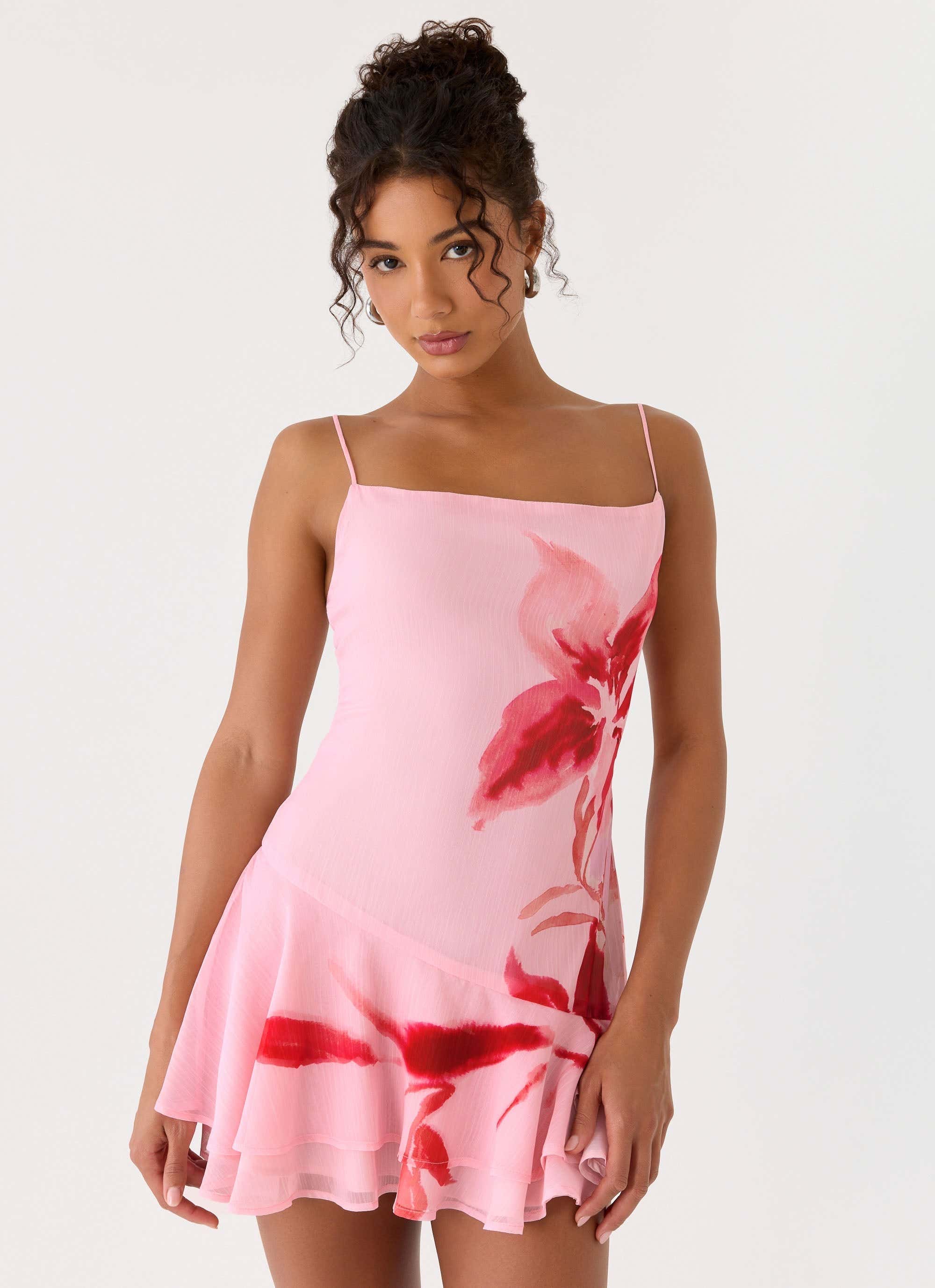 Marisolana Mini Dress - Pink Petal