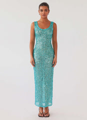 Sweet Essence Maxi Dress - Crystal