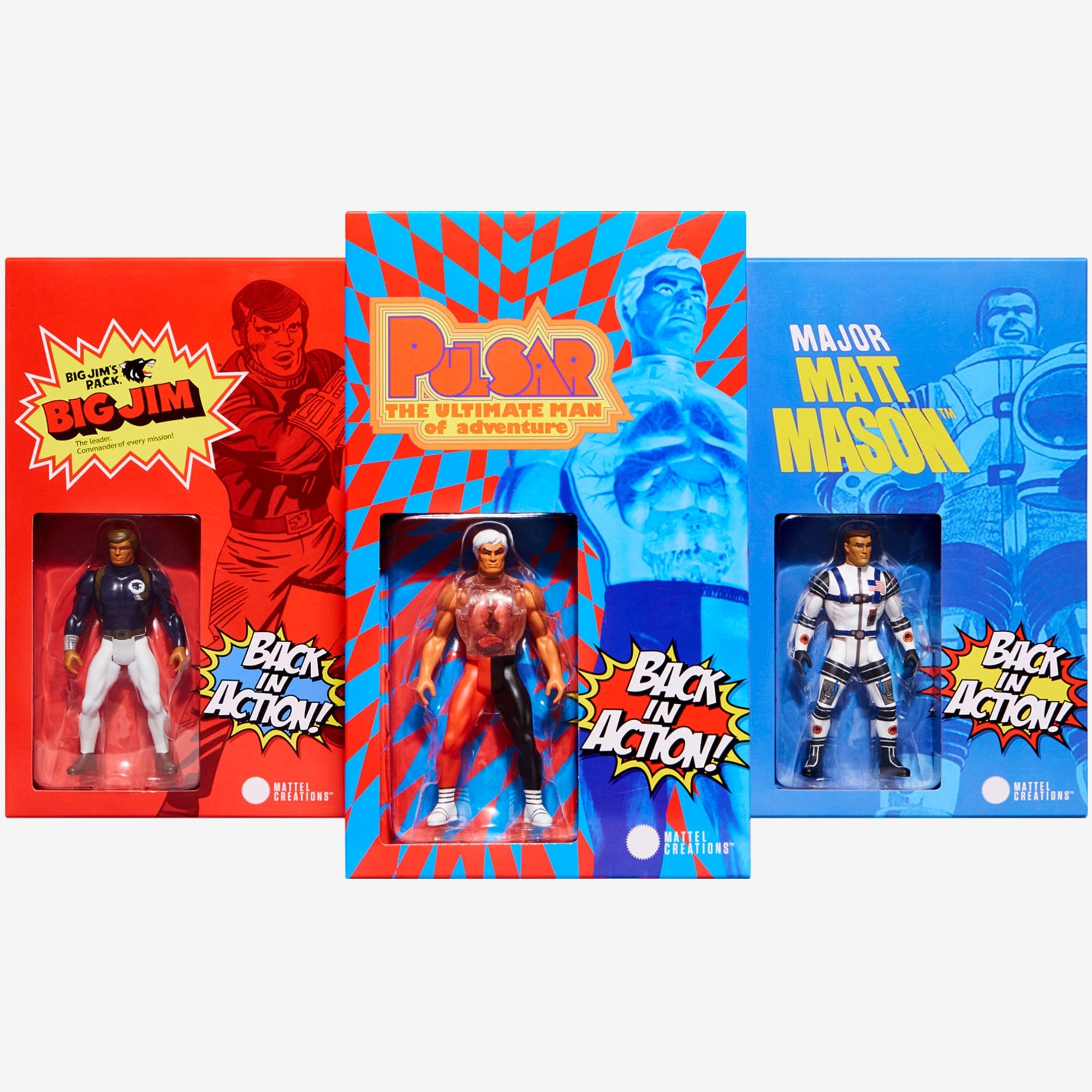 Back in Action! Major Matt Mason Big Jim & Pulsar Figures