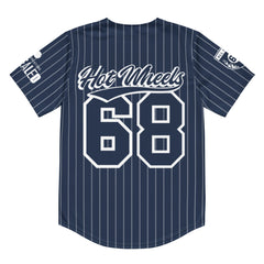 Hot Wheels Navy Striped Baseball Jersey
