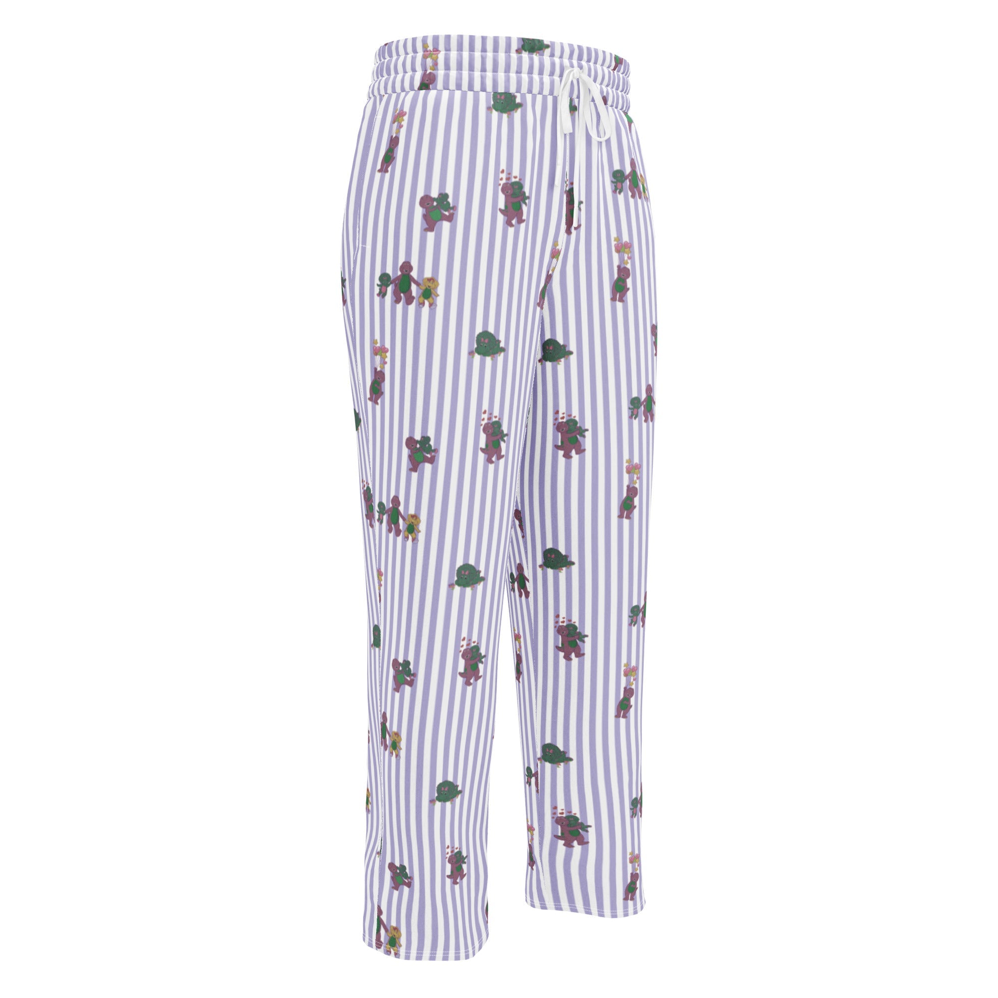 Barney Dinosaurs Wide Leg Striped Pants