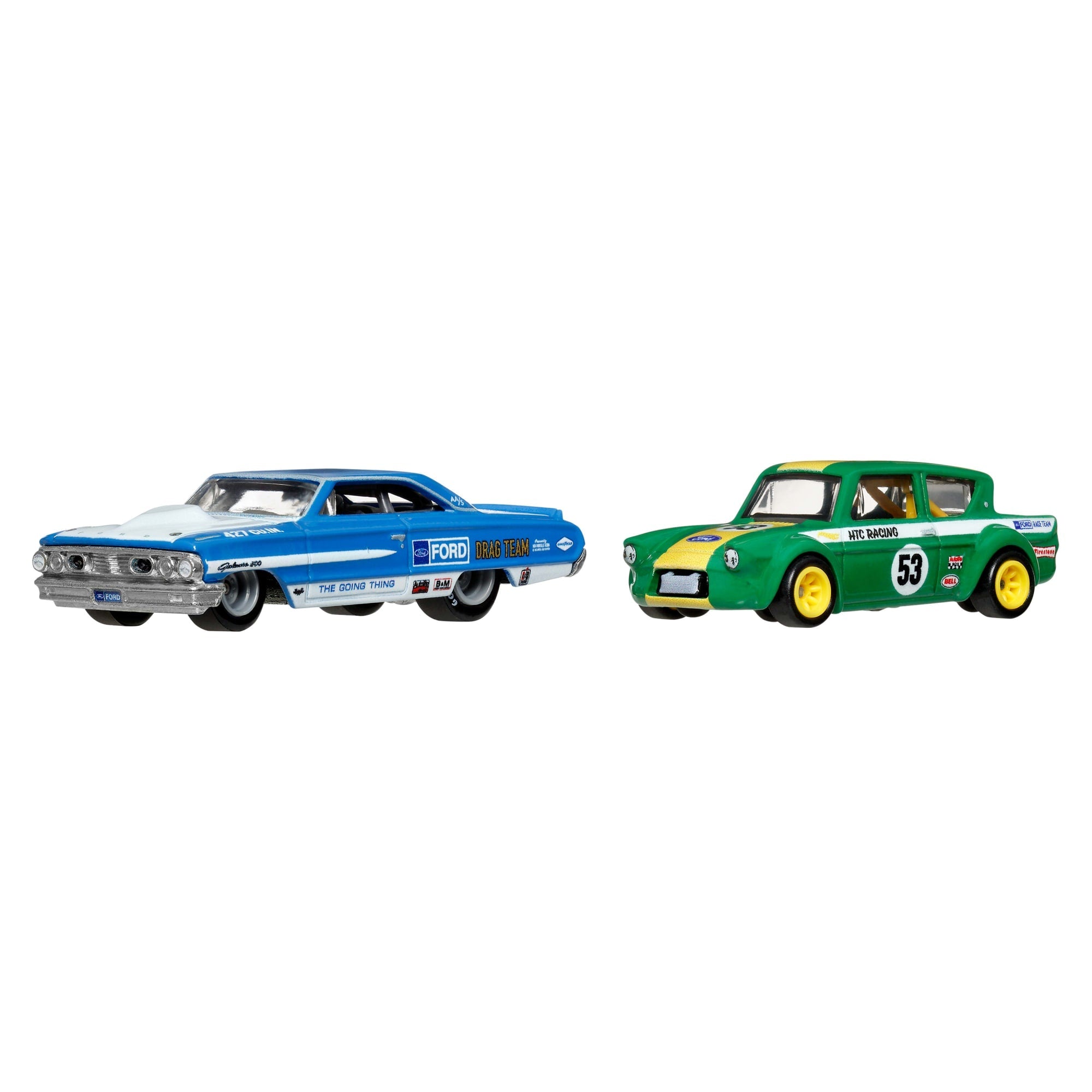 Hot Wheels Premium Car Culture 2-Pack Custom / Personnalisé '64 Galaxie 500 &  '67 Ford Anglia Racer Voiture De Course