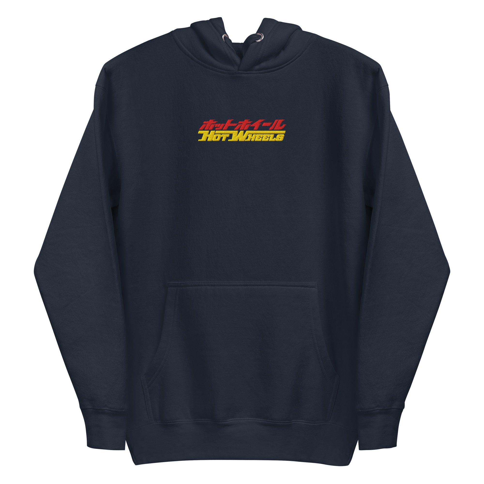 Hot Wheels in Katakana Navy Embroidered Hoodie
