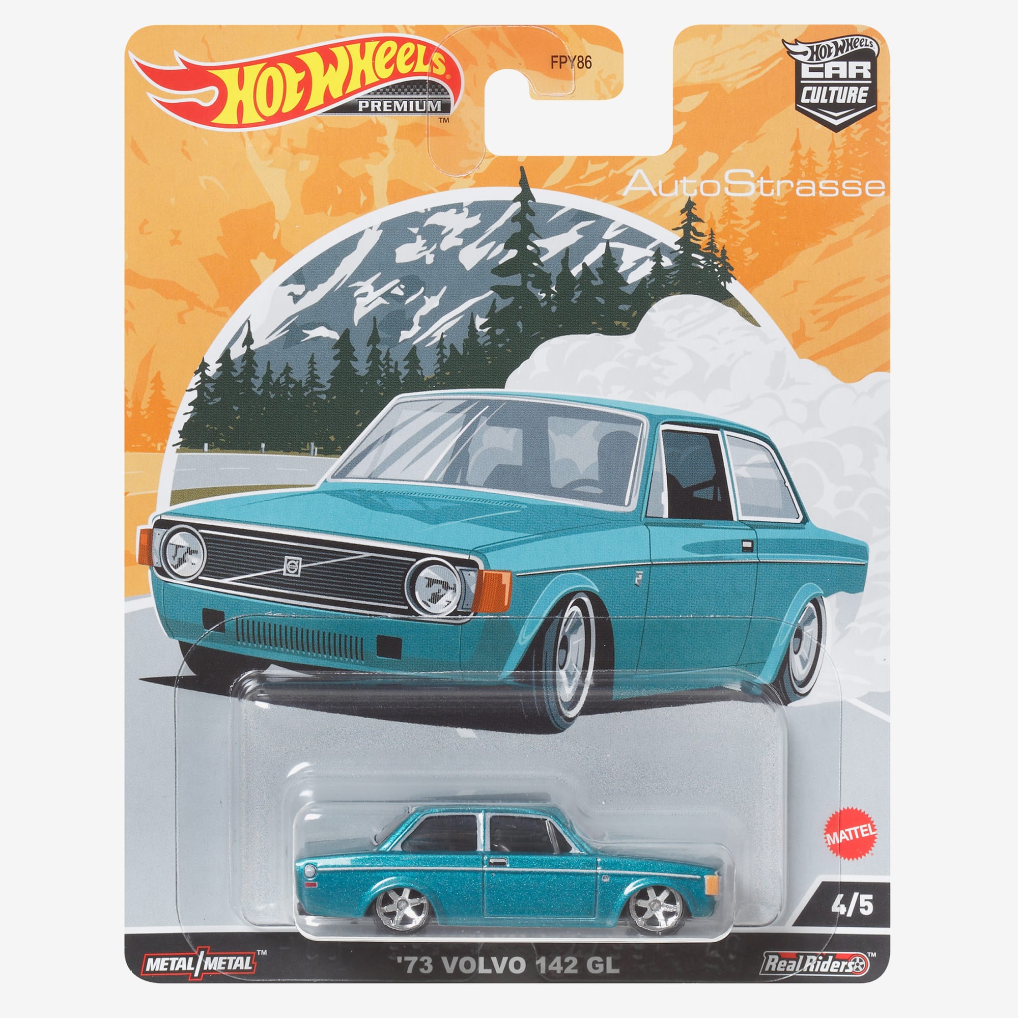 Hot Wheels Car Culture Circuit Legends Vehicles '74 Volvo 142 GL