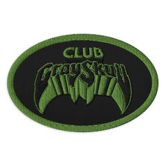 Masters of the Universe Club Grayskull Black Embroidered Patch