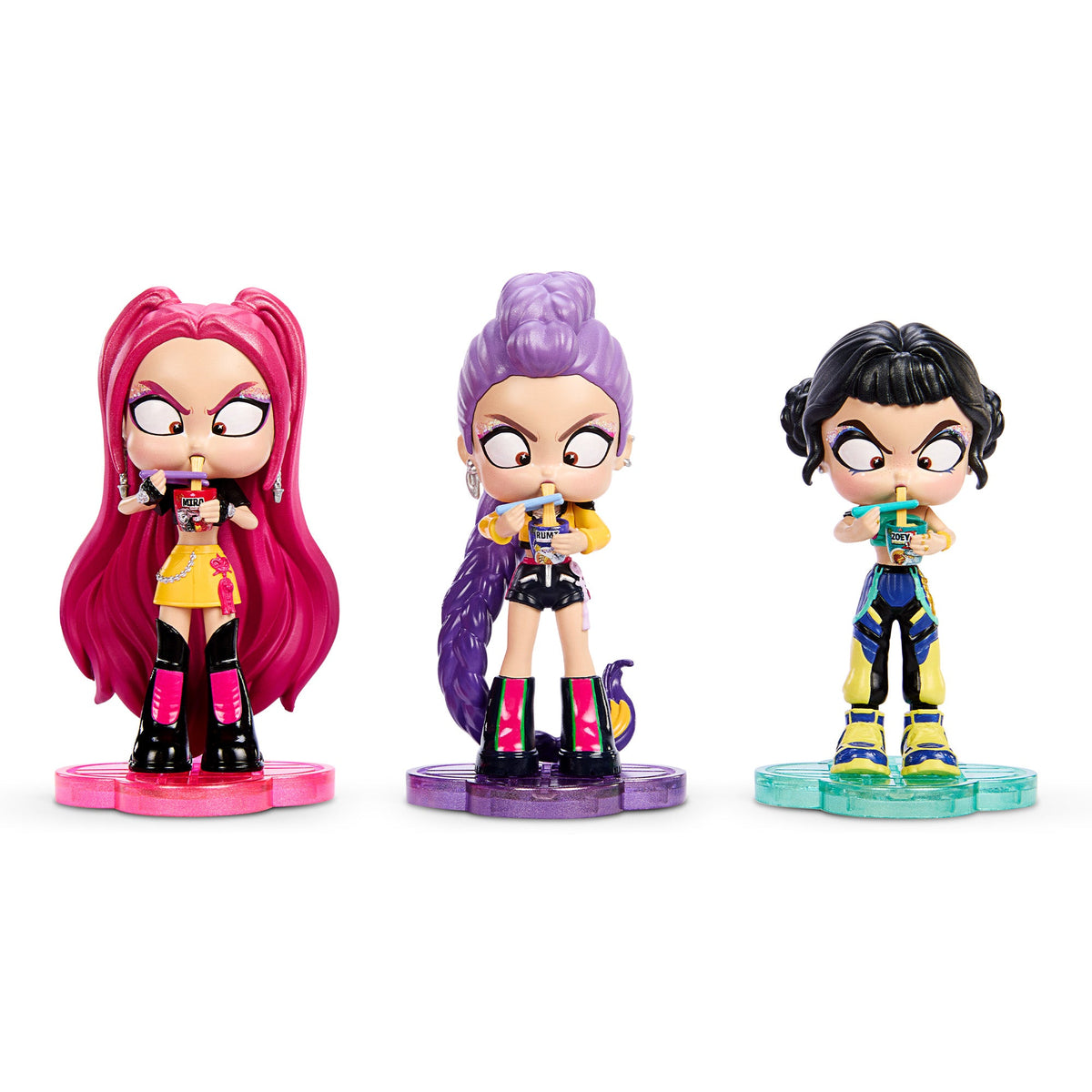 KPop Demon Hunters “How It's Done” Ramyeon Figure 3-Pack