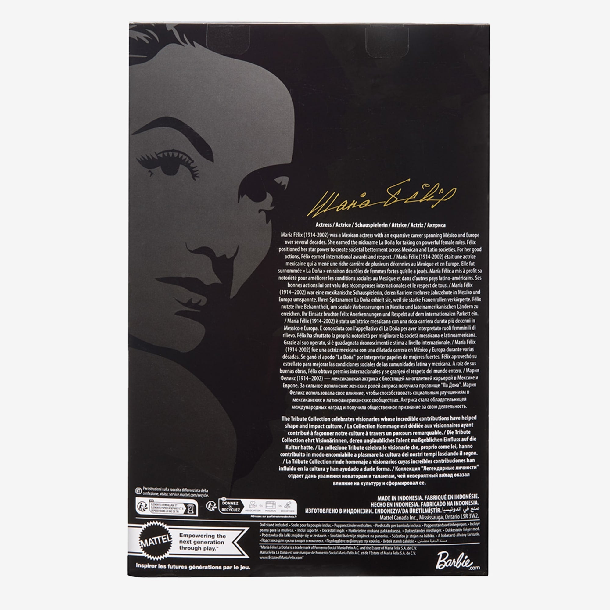 María Félix BARBIE Tribute Collection Doll