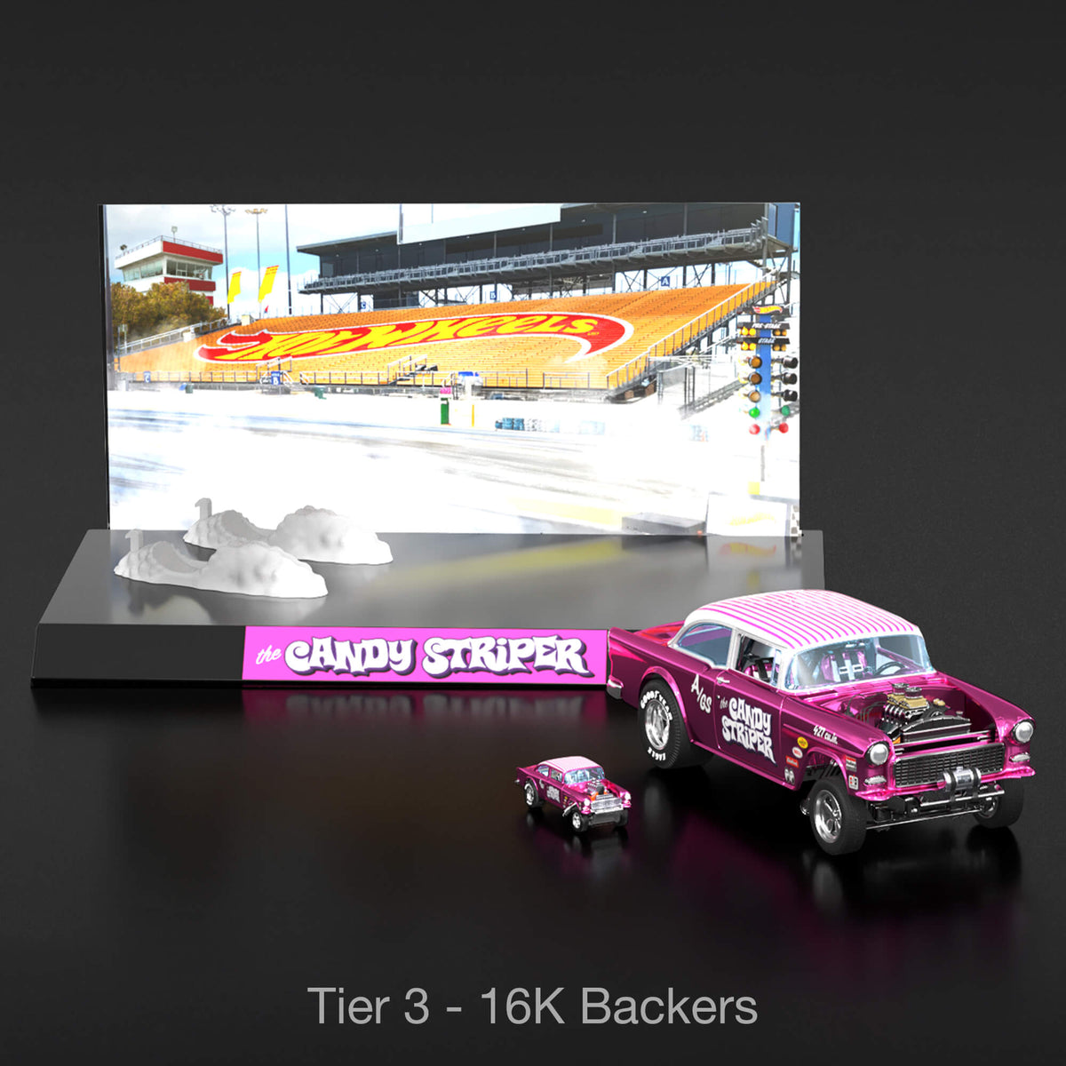 Hot Wheels RLC Exclusive 1:18 Scale '55 Chevy Bel Air Gasser “Candy Striper” - Crowdfund