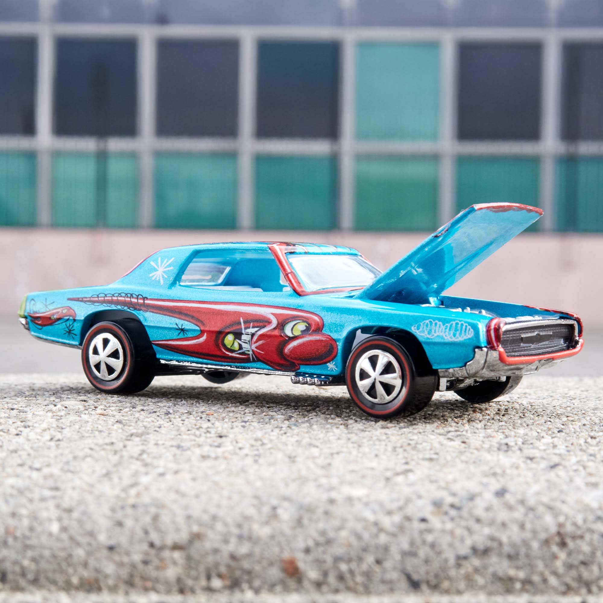Hot Wheels x Kenny Scharf Signed Custom T-Bird