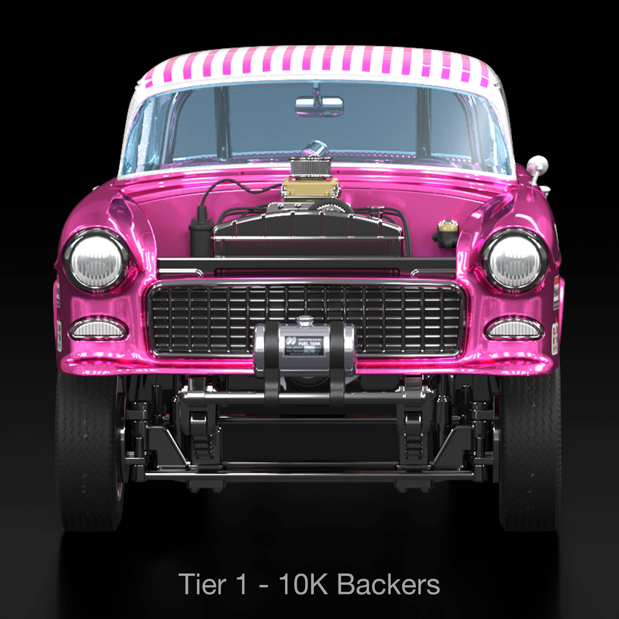 Hot Wheels RLC Exclusive 1:18 Scale '55 Chevy Bel Air Gasser “Candy Striper” - Crowdfund