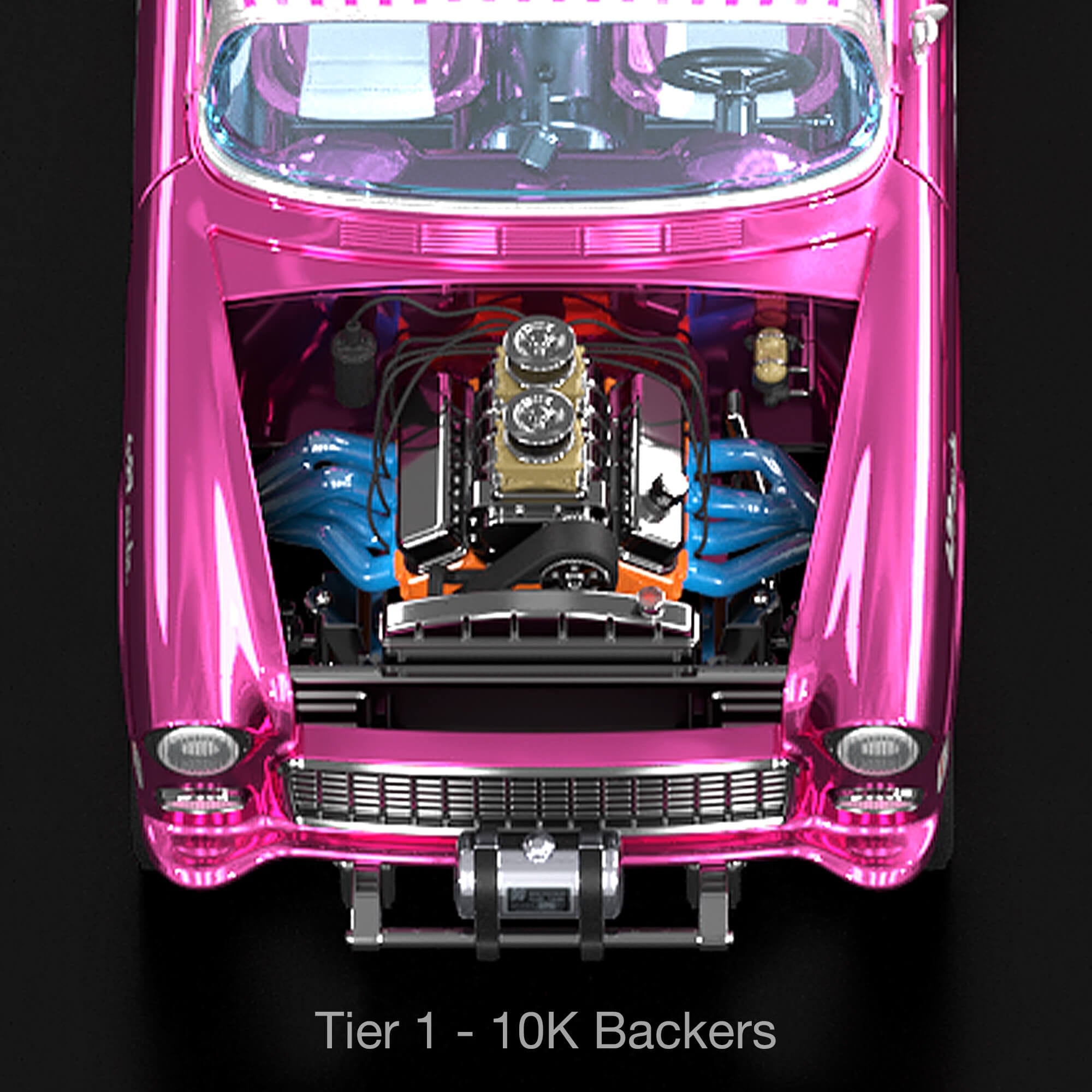 Hot Wheels RLC Exclusive 1:18 Scale '55 Chevy Bel Air Gasser “Candy Striper” - Crowdfund
