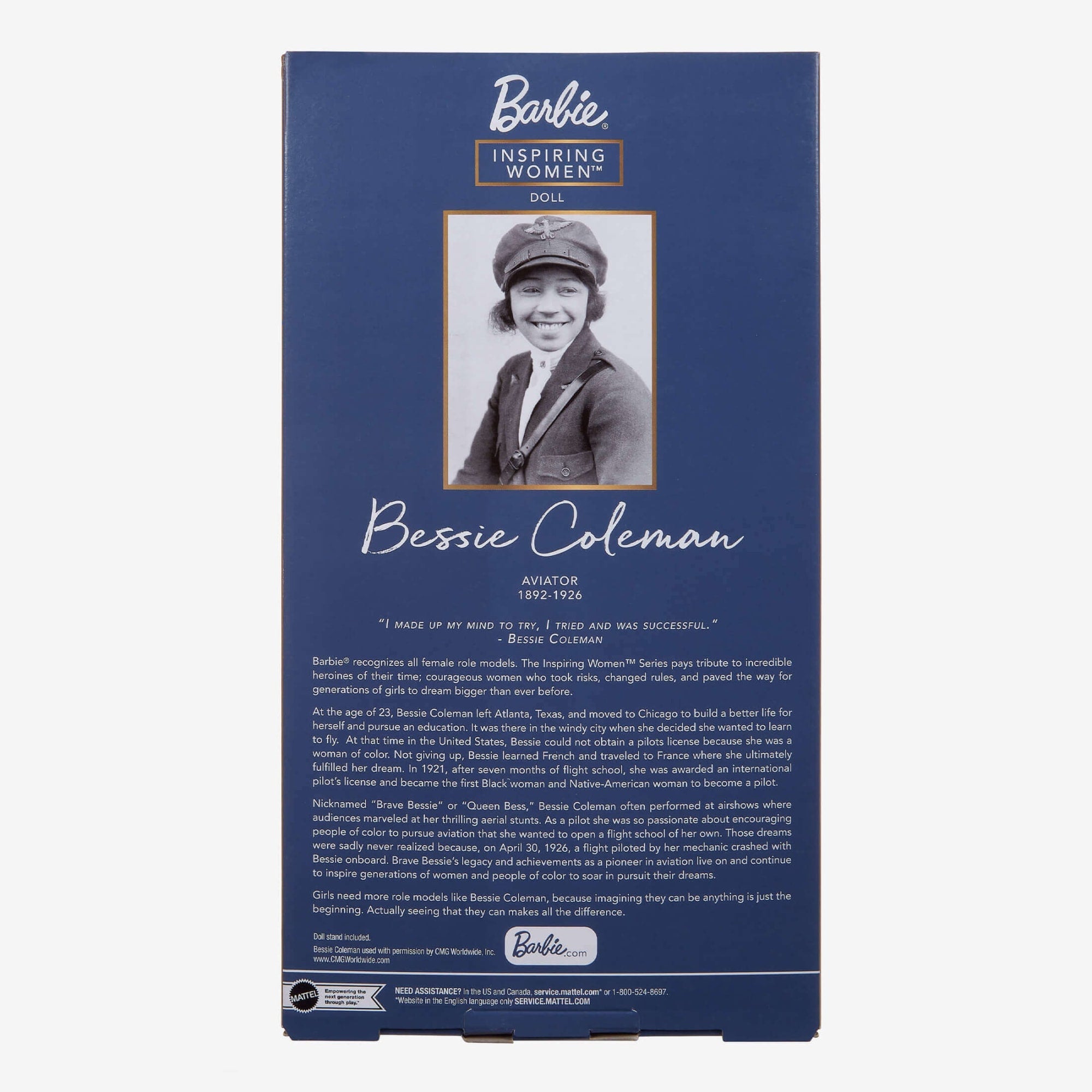 Barbie Inspiring Women Bessie Coleman Doll