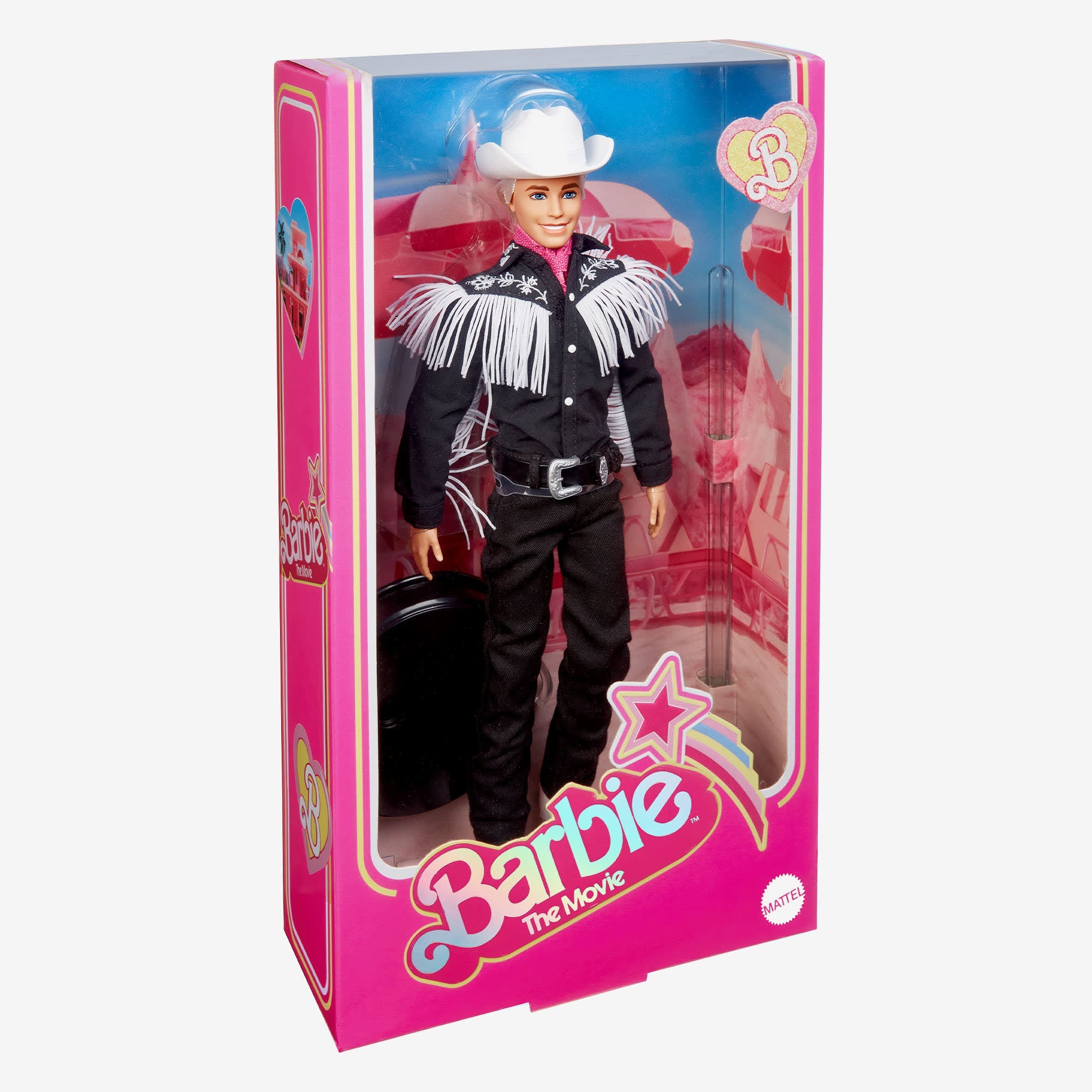 Ken Doll in Black and White Western Outfit – Barbie The Movie
