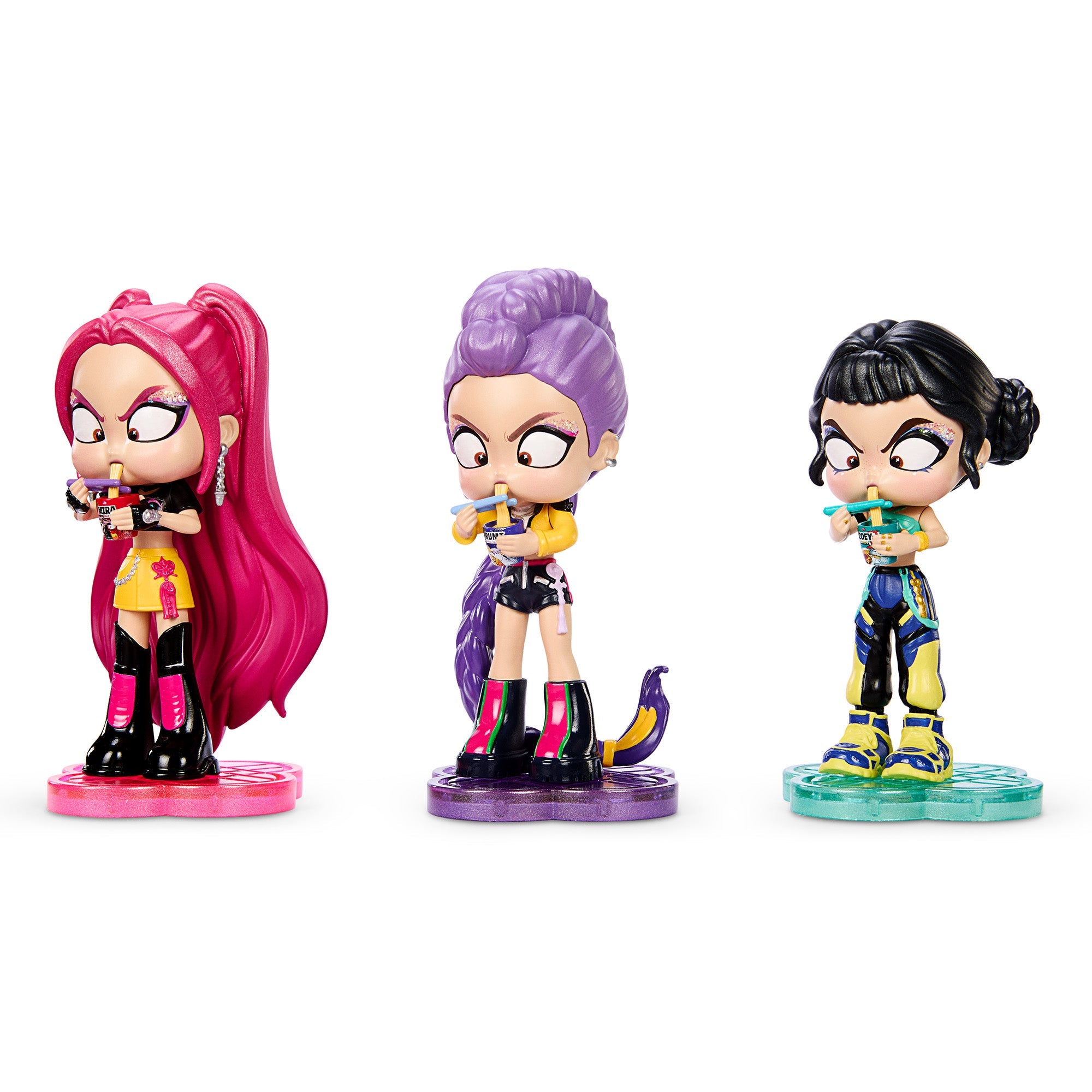 KPop Demon Hunters “How It's Done” Ramyeon Figure 3-Pack