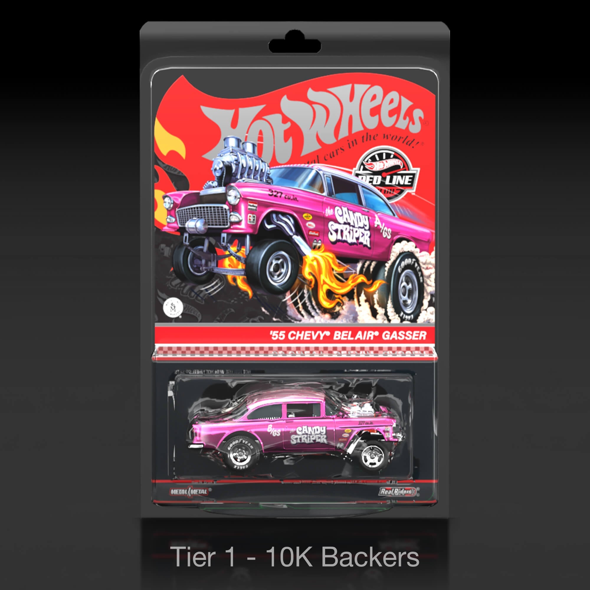 Hot Wheels RLC Exclusive 1:18 Scale '55 Chevy Bel Air Gasser “Candy Striper” - Crowdfund