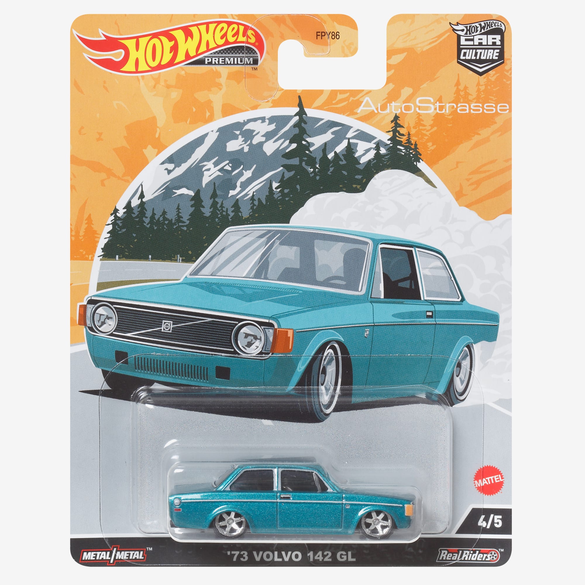 Hot Wheels Car Culture Circuit Legends Vehicles '74 Volvo 142 GL